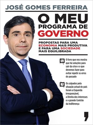 cover image of O Meu Programa de Governo